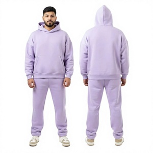 Conjunto Deportivo de Invierno para Hombre, Color Azul Marino, con Sudadera con Capucha de Manga Larga y Pantalones con Cordón, Corte Regular, 100% Algodón - Product Image 6