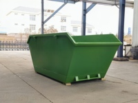 Bac à déchets en acier pour travaux extérieurs sur mesure, bac à déchets de 9 mètres cubes
