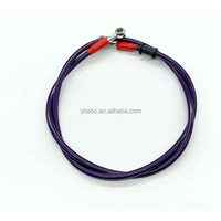 Tuyau de frein en PTFE avec gaine en acier inoxydable AN3, ligne PTFE, Manguera Freno Delantero Moto Acerada Universal pour Honda Yamaha Suzuki