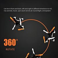 Mini drone de poche DWI Dowellin, quadricoptère RC, rotation à 360 degrés, drones de poche, modèle d'avion quadricoptère RC avec lumières pour enfants