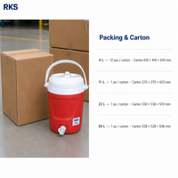 Glacière rigide en plastique isotherme personnalisée pour l'extérieur, étanche, pour aliments et boissons, avec blocs réfrigérants réutilisables, capacité 50L, idéale pour le sport