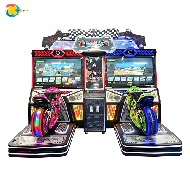 Coin Operated Arcade Motorcycle Motion Simulator Racing Game Machine for Indoor Amusement Park Gaming Equipment
