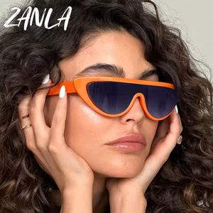 Kacamata Matahari Cat Eye Steampunk Vintage Mewah Y2K 2025 untuk Wanita, Kacamata Pesta Desain <span class=keywords><strong>Split</strong></span> Merah/Champagne, Kacamata Punk - Product Image 1