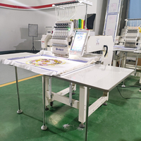 Machine à broder informatisée à tête unique à grande vitesse 1200x500mm grande surface réalisable 12 15 aiguilles nouvelle condition pour un usage domestique