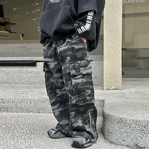 Jeans de travail camouflage de haute qualité pour garçons, collection Printemps-Automne, avec design de poches rétro style streetwear, vêtements pour enfants (OEM/ODM) - Product Image 1