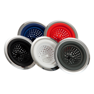 Cesta coladora <span class=keywords><strong>de</strong></span> <span class=keywords><strong>fregadero</strong></span> <span class=keywords><strong>de</strong></span> silicona con colador <span class=keywords><strong>de</strong></span> drenaje <span class=keywords><strong>de</strong></span> suelo <span class=keywords><strong>de</strong></span> malla metálica antibloqueo <span class=keywords><strong>para</strong></span> herramientas <span class=keywords><strong>de</strong></span> <span class=keywords><strong>cocina</strong></span> y baño - Product Image 6