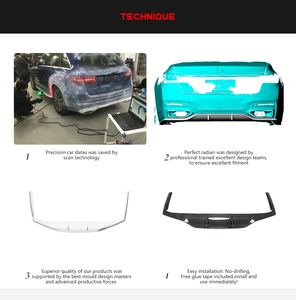 Pour <span class=keywords><strong>BMW</strong></span> Série 7 G11 M-SPORT Carbone Pare-chocs Arrière Diffuseur Lèvre Spoiler 2019 <span class=keywords><strong>2020</strong></span> - Product Image 6