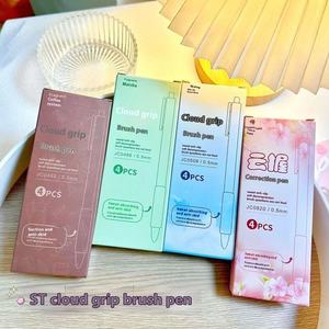 Ручка для школьных канцелярских принадлежностей, ультра мягкая ручка для ручки, ручка для студенчества, ручка для печати в нейтральном положении, шариковая ручка 0,5 мм, канцелярские принадлежности для школы 4 цветов - Product Image 2