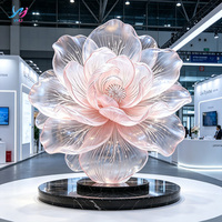 Escultura de Resina Transparente Personalizable en Tamaño y Color, Modelo de Personaje de Anime con Flores, Adorno Decorativo Duradero para Regalo