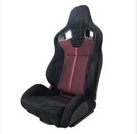 Siège de course universel noir en cuir de haute qualité pour simulateur de conduite automobile, réglable, avec support coulissant