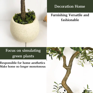 Grand <span class=keywords><strong>olivier</strong></span> artificiel en <span class=keywords><strong>pot</strong></span>, écologique, sans entretien requis, grand arbre artificiel <span class=keywords><strong>pour</strong></span> la décoration intérieure moderne - Product Image 3