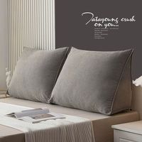 Coussin triangulaire en stock pour dossier de lit, chaise de bureau, canapé, soutien lombaire, tatami, avec housse amovible