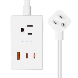 Prise murale intelligente GreenAutomat <span class=keywords><strong>Wifi</strong></span> US/Mexique avec 3 prises et 3 ports USB (2 USB-C) PD20W, compatible Alexa et Google - Product Image 1