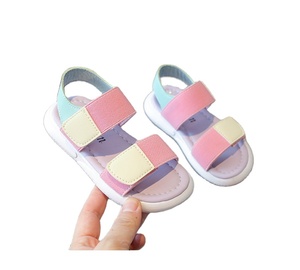 Sandales pour filles, été, nouvelle mode, sandales ouvertes, camouflage, plage, sandales à semelle souple pour enfants - Product Image 1