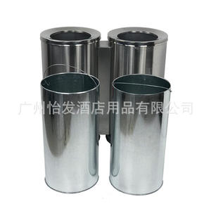 <span class=keywords><strong>Cubo</strong></span> de <span class=keywords><strong>Basura</strong></span> de <span class=keywords><strong>Doble</strong></span> Compartimento para Reciclaje, Sin Tapa y con Cubos Interiores Extraíbles, Plateado - Product Image 3