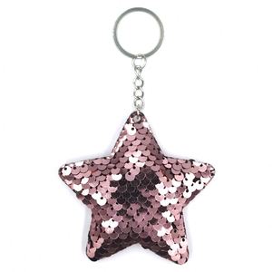 Sequin Keychain Cute Five-pointed <b>Star</b> Keychain Glitter Sequins <b>Key</b> Chain Gifts for Women Car Bag Pendant Accessories <b>Key</b> Ring - Product Image 5