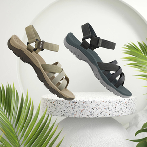 2023 Mới Thời Trang Mùa Hè Chống Trượt Cao Su Phẳng Đáy Giản Dị Dệt Phụ Nữ Đi Bộ Đường Dài Dép - Product Image 4