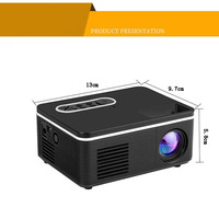 Mini proyector LED portátil 2023 320x240 píxeles reproductor de vídeo multimedia para el hogar altavoz incorporado compatible con HD