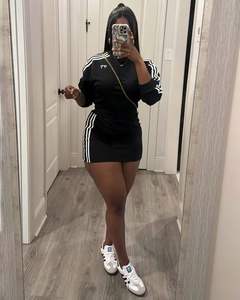 2025 otoño primavera moda mujer dos piezas falda conjunto arco estampado rayas sudadera Mini falda <span class=keywords><strong>Duit</strong></span> mujer Casual trajes - Product Image 6