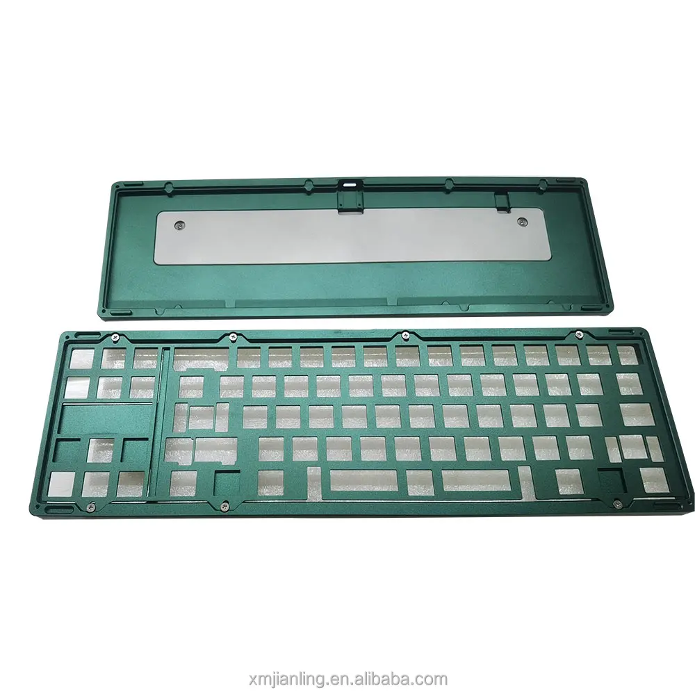 Customized 75%60% Keyboard Brass Aluminum Mechanical Cnc Case Machining Multi-color anodizing customized keyboard