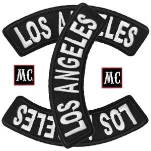 Support Customization Shape Sew on Religious Embroidery Patches <b>Labels</b> Hook Loop Los Angeles Logo Embroidered MC Patches Iron on - Product Image 1