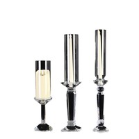 Porte-bougie en cristal à tête unique, style moderne et minimaliste, pour la décoration intérieure, les mariages, les dîners romantiques, accessoires créatifs en verre