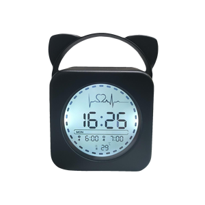Động vật xử lý đầy màu sắc đèn ngủ đồng hồ báo thức dễ thương đèn nền điện tử nhịp tim GIÂY hiển thị Văn phòng Phòng ngủ sử dụng - Product Image 1