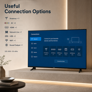 Televisor <span class=keywords><strong>SAMSUNG</strong></span> <span class=keywords><strong>QLED</strong></span> de <span class=keywords><strong>32</strong></span> <span class=keywords><strong>Pulgadas</strong></span> sin Marco, Sistema Android, Nuevo Televisor Inteligente con Wifi, HD, Google Play Store, para Escuelas en África - Product Image 3
