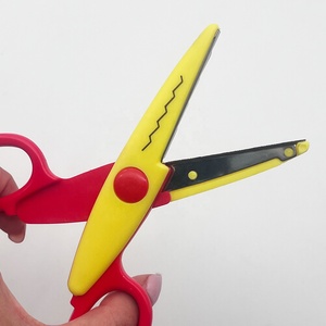 Tự làm thủ công an toàn cắt thép không gỉ kéo giấy cho trẻ em nghệ thuật chuyên nghiệp ren Zig Zag cạnh răng cưa đa chức năng - Product Image 6