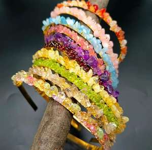 تاج من الكريستال الطبيعي الحظي، إكسسوار شعر يدوي الصنع، هدية للعروس في العطلات - Product Image 3