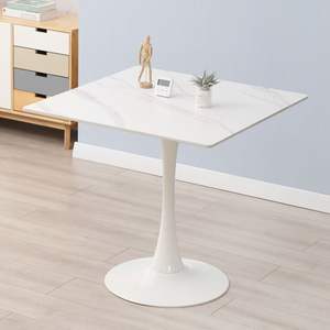 Mesa de Restaurante Cuadrada de Estilo Nórdico con Superficie de Melamina, Duradera, para Uso de Adultos y Personas Mayores - Product Image 4