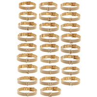 Pulseira de relógio inteligente, ajustável, amuleto, pvd, aço inoxidável, banhado a ouro, amor, pulseira de ouro, casal