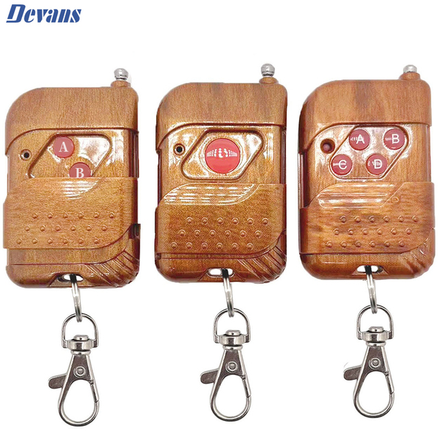 315/433MHz RF wireless switch remote 1/2/3/4 Buttons 1527 Learning Code Lights for Garage Door Water Pump Controllers wholesale