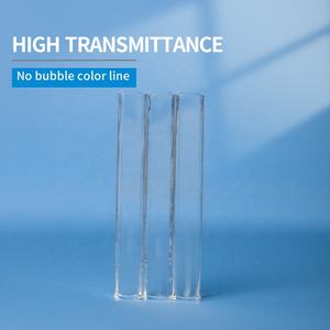 Индивидуальные прозрачные различные размеры прямоугольной кварцевой трубки квадратной кварцевой стеклянной трубки - Product Image 3