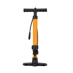 <span class=keywords><strong>Pompe</strong></span> à vélo au sol en acier et aluminium robuste <span class=keywords><strong>avec</strong></span> pédale pliable, jauge PSI pour VTT et vélos de route - Product Image 1