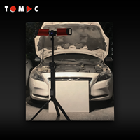 Lampes de travail portables étanches professionnelles TOMAC 5000lm, doubles, rechargeables, réglables, avec trépied, certifiées CE