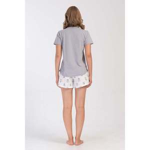 เสื้อแจ็คเก็ตหนังผู้หญิงสไตล์วินเทจ คอทรงโอ แขนสั้น ซับในผ้าสแปนเด็กซ์ ไส้ใยโพลีเอสเตอร์ ย้อมสีสำหรับทุกฤดู-สไตล์เรโทร - Product Image 1