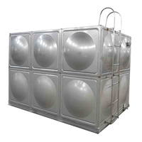 Réservoir de stockage d'eau modulaire en acier inoxydable de 50 000 litres