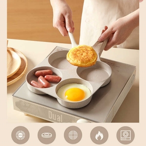 Juego de utensilios de cocina antiadherentes <span class=keywords><strong>Carote</strong></span>, sartén cuadrada de cuatro agujeros para huevos, sartén para tortitas y hamburguesas para desayuno, forma cuadrada - Product Image 2