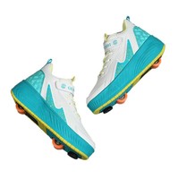 Nouveaux patins à roulettes améliorés avec freins pour garçons et filles, design à deux roues avec roues en PU