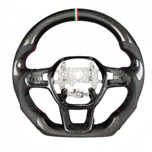 <span class=keywords><strong>พวงมาลัย</strong></span>คุณภาพสูงสำหรับรถยนต์ฮอนด้า ซีวิค รุ่นที่ 11 แอคคอร์ด อินสไพร์ หนัง คาร์บอนไฟเบอร์ ดีไซน์สปอร์ต พร้อมปุ่มแตร - Product Image 4