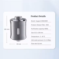 Pommeau de douche portable haut de gamme OEM&ODM avec filtre à vitamine C, charbon actif et purificateur d'eau à l'ozone pour eau dure à usage domestique