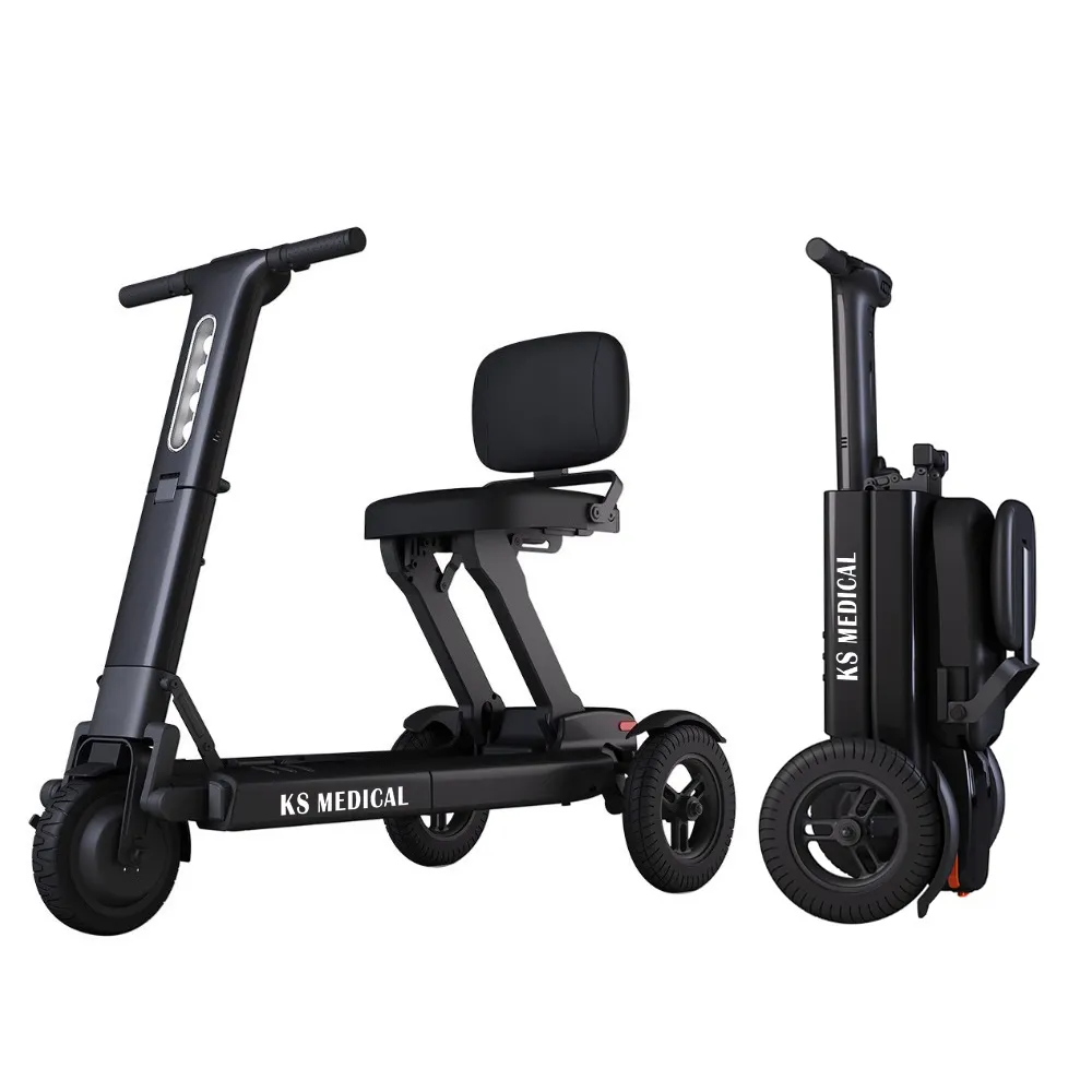KSM-908 Elderly portátil Folding Travel Scooter elétrico 3 rodas para Handicap Moda Design Mobilidade Scooters à venda