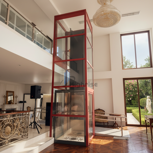 <span class=keywords><strong>Ascensor</strong></span> Residencial de Dos Pisos con Puertas Dobles Automáticas, Elevador de Vidrio Moderno para Casa, en Oferta - Product Image 5