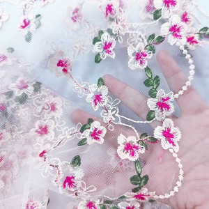 30CM di <span class=keywords><strong>pizzo</strong></span> floreale per abito da sposa foglie modello Tulle fiore di <span class=keywords><strong>pizzo</strong></span> Applique - Product Image 3