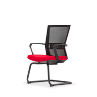 Chaise de bureau moderne en maille respirante pour personnel, avec dossier ergonomique pour le confort en position assise prolongée, idéale pour les salles de conférence