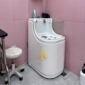 EUR PET Bain de relaxation chauffant pour chien avec jets d'eau, spa de bien-être luxueux et apaisant à hydro-massage - Product Image 1