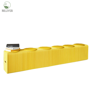 Modern Living Room Compress Fold Kraft Paper <strong>Stool</strong> 42cm Commercial Exhibition Bench Paper for Living Room and <strong>Office</strong> - Product Image 1