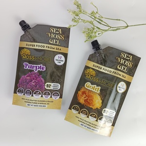 BPA ฟรีถุงใส่น้ำแบบพับได้พร้อมพวยออกแบบได้เองถุงบรรจุเจลมอสทะเล - Product Image 6