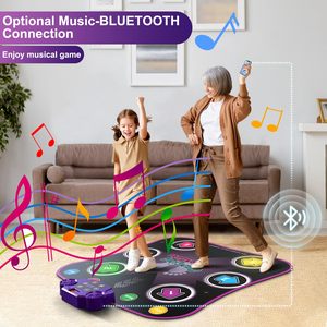 Ept nút không dây Bluetooth âm nhạc chơi Thảm nhảy thách thức chơi mat điện tử chăn cảm ứng Dance Mat đồ chơi - Product Image 6